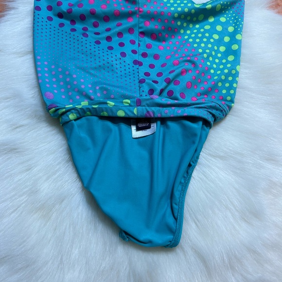 Lands’ End ⚜️ Girls Dot Design Swim Shorts - Picture 4 of 5